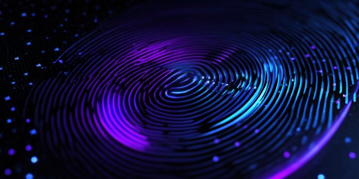 Abstract fingerprint digital art