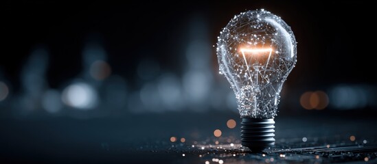 Abstract lightbulb, artistic, bokeh