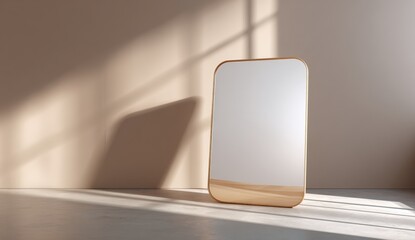 Empty room with mirror