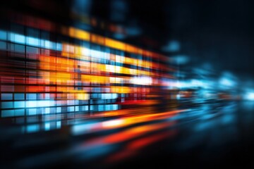 Abstract digital speed blur