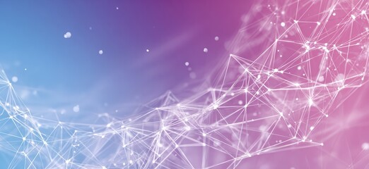 Abstract network design with soft color gradients