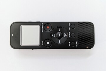Digital Voice Recorder  on White Background