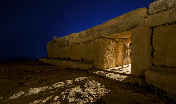 Hagar Qim megalitic temple in Malta