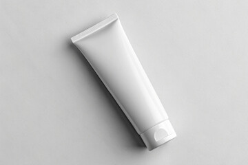 Empty White Squeeze Tube for Cosmetics or Skincare