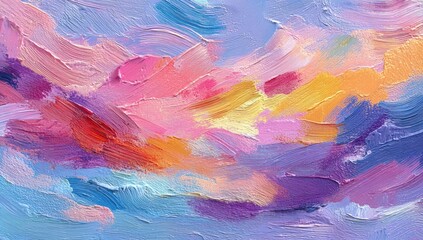 Abstract landscape painting