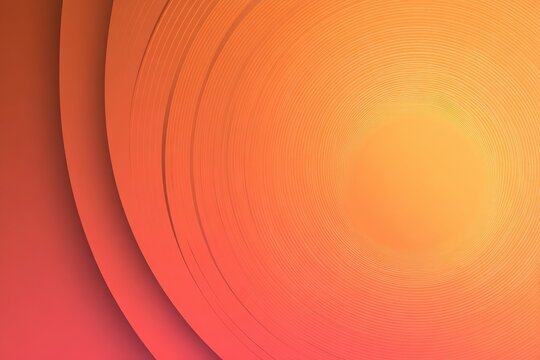Abstract concentric circles in warm orange and red tones