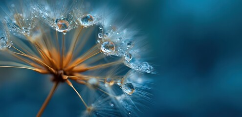 Dew-kissed dandelion seed head (1)