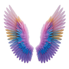 Obraz premium Colorful Angel Wings with Gradient Feathers 