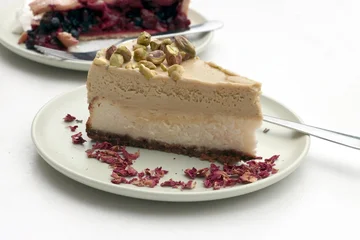 Sierkussen Restaurant various tasty cake in cafe as dessert close up  © Maria Brzostowska