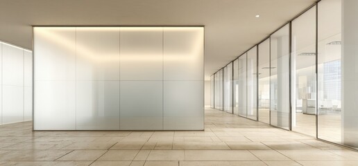 Modern, minimalist office hallway (1)