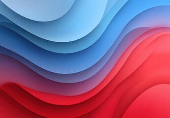Abstract wavy layered colors