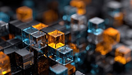 Abstract digital cubes (2)