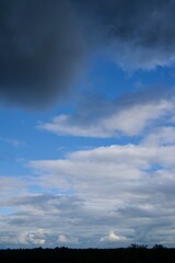 Obraz premium Clouds over the forest in summer