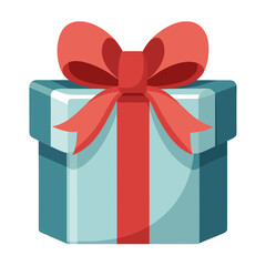 gift box with red ribbon