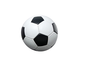 Fototapeta premium Dynamic Soccer Ball in Motion Mid-Air
