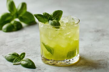 Refreshing basil cocktail (1)