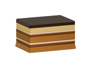 opera cake icon 3d illustration render