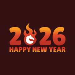 happy 2026 new year, fire horse chinese new year