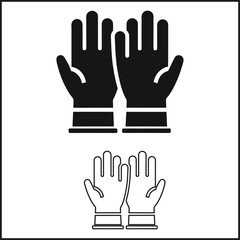 Obraz premium A diverse collection of hand vector illustrations, from a simple silhouette to a detailed human hand symbol for gestures like help and love