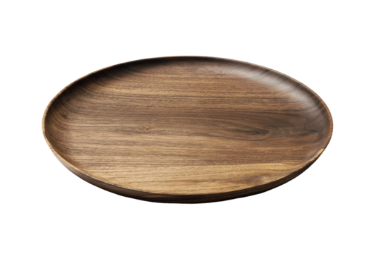 Oval wooden serving platter