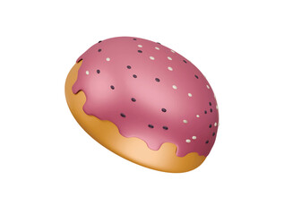 multigrain bread icon 3d illustration render
