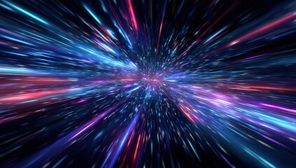 Abstract vibrant speed blur