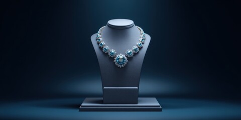 Luxurious necklace display