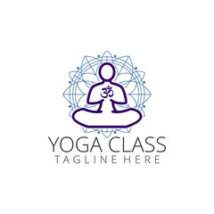 Simple Modern Style Logo for Yoga Pilates Studio and Traine
