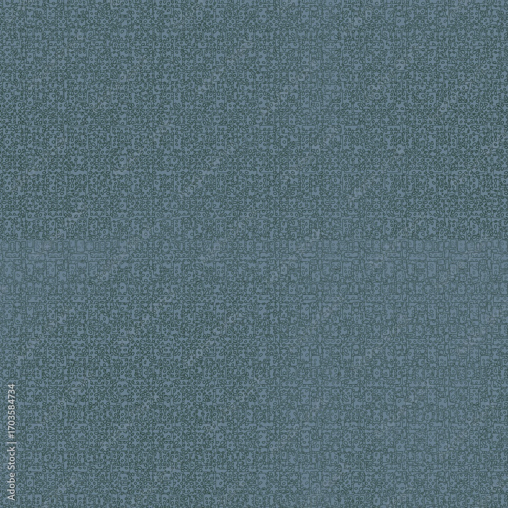 Wall mural seamless abstract geometric pattern with intricate maze-like lines on muted blue background