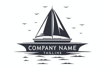 Black silhouette reveals old ship gliding smoothly upon the water