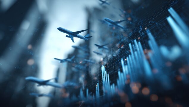Urban air traffic, data visualization - Powered by Adobe