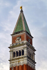 The Campanile of St. Mark’s Basilica in Venice, Italy