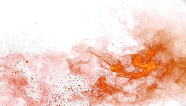 Blurred glowing fire sparks texture flying embers smoky dust (PNG File)