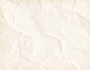 Fototapeta premium Crumpled Beige Paper with Rough Texture Detailed Patterns and Antique Background