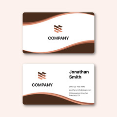 Modern Minimalist Business Card Template | Corporate & Professional Visiting Card Design