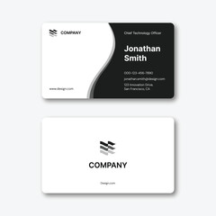 Modern Minimalist Business Card Template | Corporate & Professional Visiting Card Design