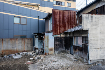 日本の兵庫県姫路市網干区の古くてとても美しい建物
