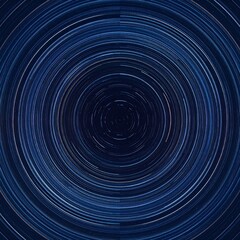 Abstract Concentric Circles with Blue Light Effects and Geometric Design