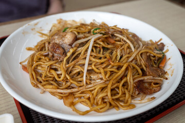日本の兵庫県相生市で食べたとても美味しいソース焼きそば