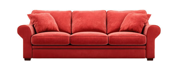 Red velvet sofa (1)