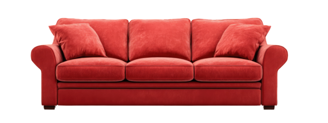 Red velvet sofa (1)