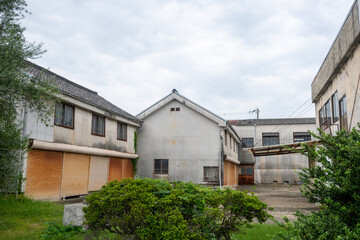 日本の兵庫県姫路市網干区の古くてとても美しい建物