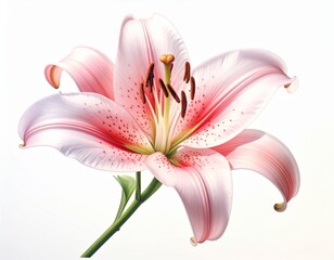 pink lily flower