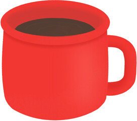 Red Cup With Black Coffee