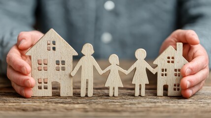 Family Celebrating Homeownership, Achievements, and Security with a Home Loan, Insurance Policy, and Financial Prosperity.