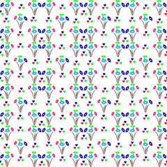 seamless pattern with flowers