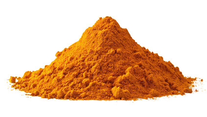Pile of vibrant orange spice powder