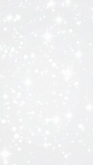 Fototapeta premium White Glitter Sparkles Background with Light Spots and Starry Effects for Festive Design