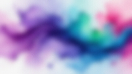 Abstract Swirling Purple Blue Green and Pink Watercolor Paint Splatter Background splash