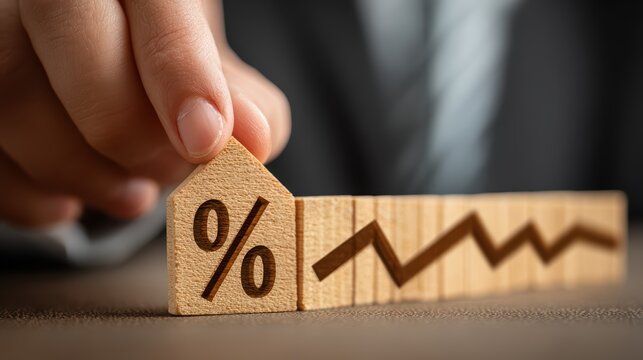 Intriguing Visualization of Interest Rates Dividends Concept, Featuring a Vibrant Graphical Representation Using Bebfb E E Bb Dd. - Powered by Adobe